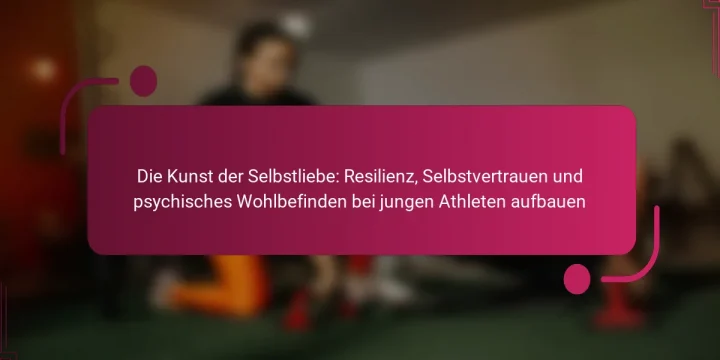 Die Kunst der Selbstliebe: Resilienz, Selbstvertrauen und psychisches Wohlbefinden bei jungen Athleten aufbauen