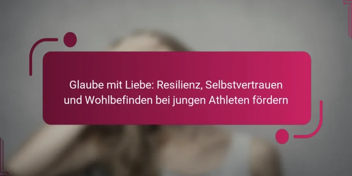 Glaube mit Liebe: Resilienz, Selbstvertrauen und Wohlbefinden bei jungen Athleten fördern