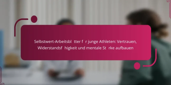 Selbstwert-Arbeitsblätter für junge Athleten: Vertrauen, Widerstandsfähigkeit und mentale Stärke aufbauen